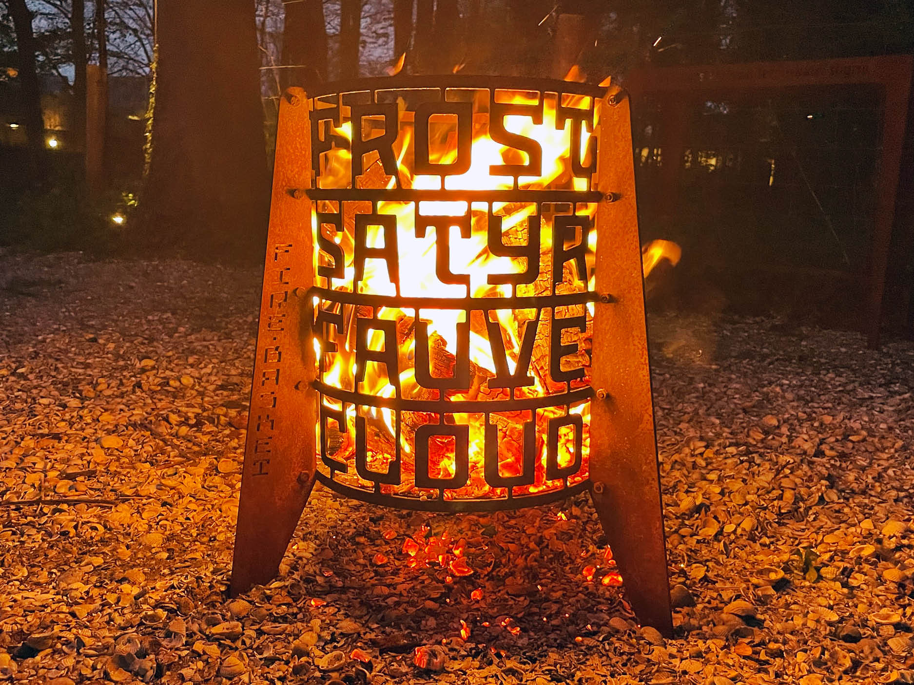 ENGLISH FIRE BASKET 50 cm Atelier René Knip