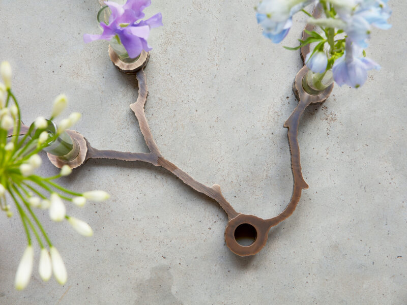 BRANCH CANDLE VASE bronze 15 pcs